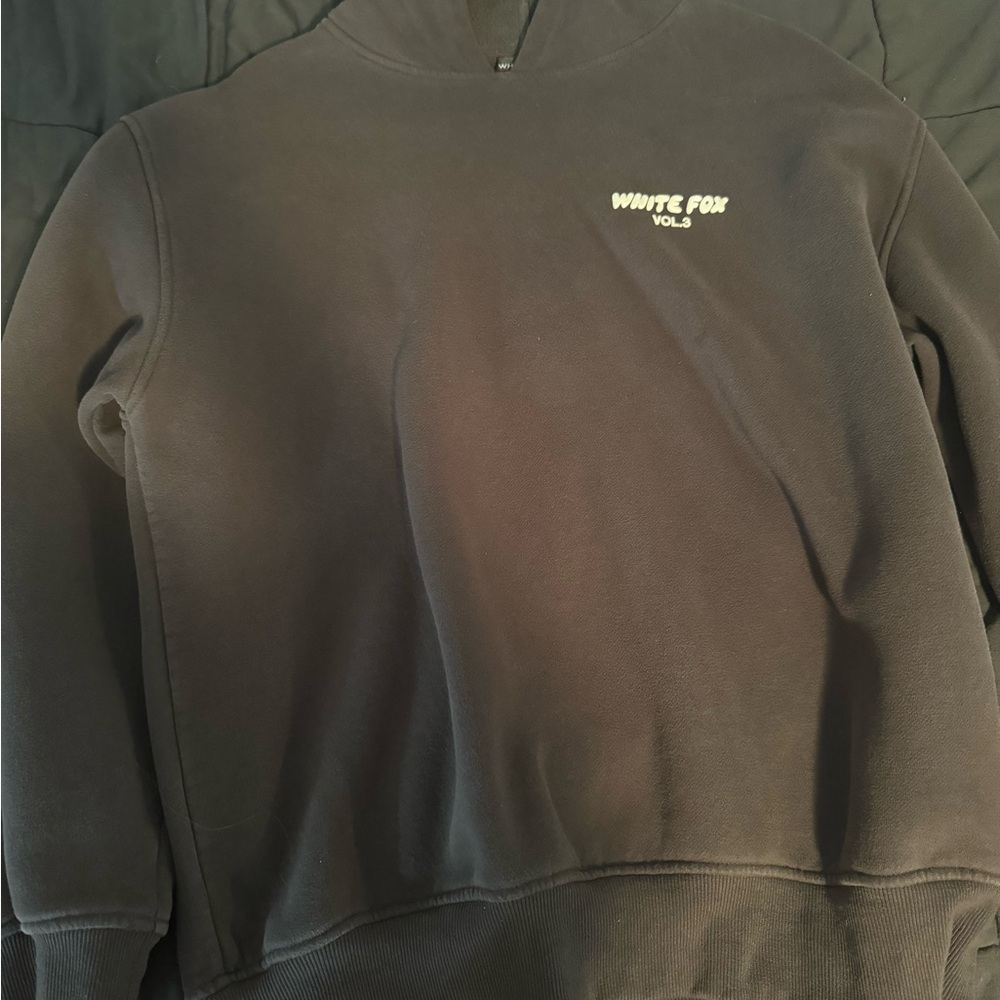 Charcoal White Fox Hoodie
